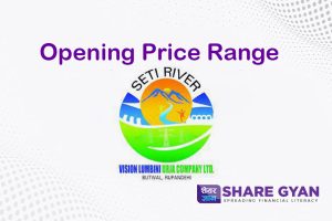 Opening Price range of vision lumbini urja company