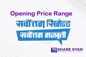 opening price range of sarbottam cements