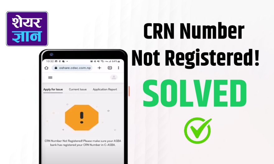 CRN Number not registered